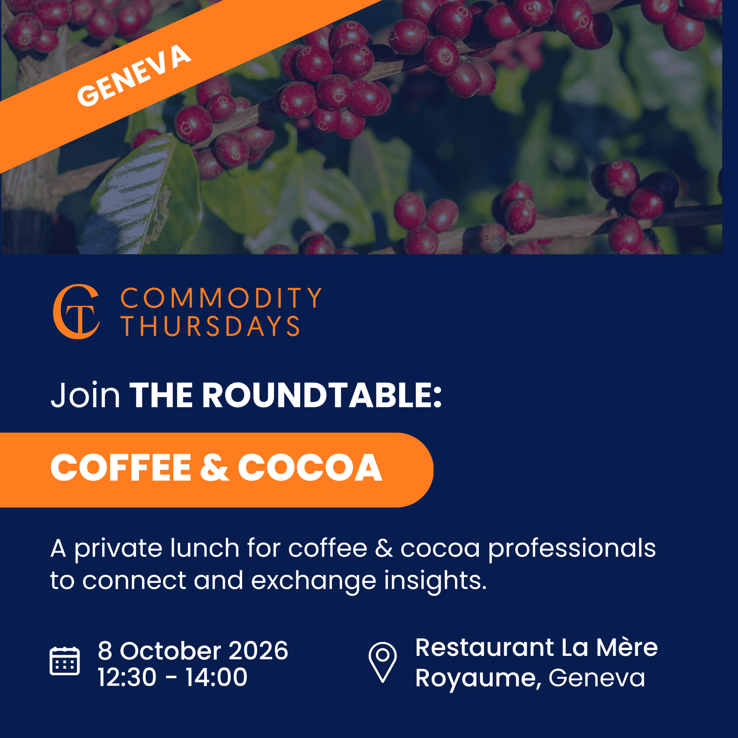 THE ROUNDTABLE COFFEE & COCOA – 8 Oct